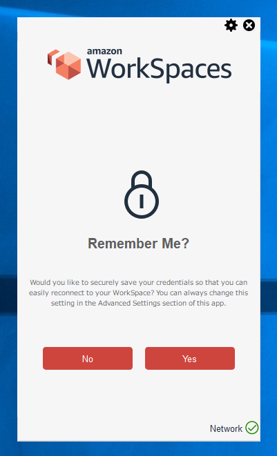 Amazon WorkSpaces に接続する:画像8
