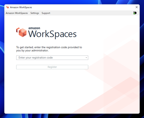 Amazon WorkSpaces のクライアントアプリケーションをインストールする:画像14