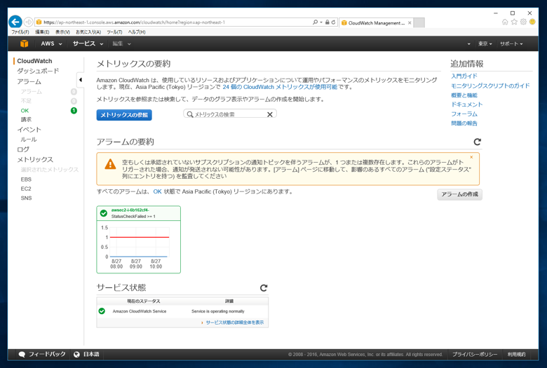 CloudWatch を利用してサーバーのステータス監視をする:画像9