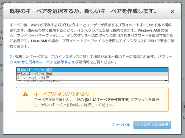 Amazon EC2のCentOS7のインスタンスを作成する (仮想マシン インスタンスの作成と起動):画像13