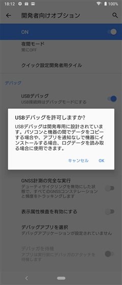 USBデバッグメニューが設定画面に表示されない:画像26