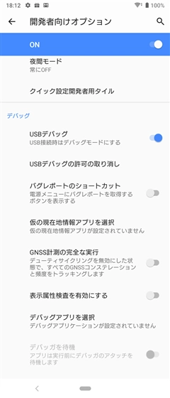 USBデバッグメニューが設定画面に表示されない:画像27