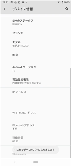 USBデバッグメニューが設定画面に表示されない:画像11