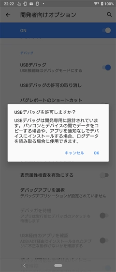 USBデバッグメニューが設定画面に表示されない:画像16