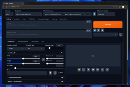 Anima のインストール - Stable Diffusion WebUI Forge Neo を利用:画像3