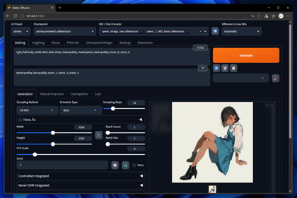 Anima のインストール - Stable Diffusion WebUI Forge Neo を利用:画像4