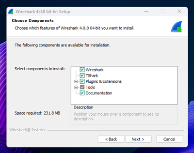 Wireshark のインストール:画像7