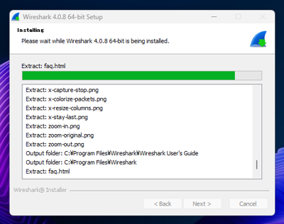 Wireshark のインストール:画像24