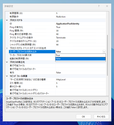 ASP.NET Core アプリケーションで特定の時点から 
