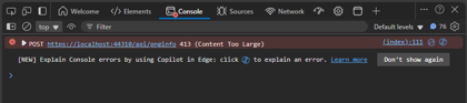 ASP.NET Coreアプリケーションで大きいサイズのファイルを送信するとエラーが発生する:画像2