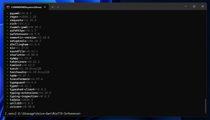 MioTTS のローカルマシンへのインストール:画像1