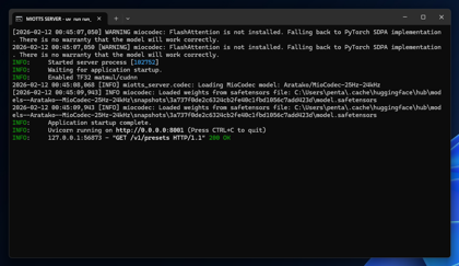 MioTTS のローカルマシンへのインストール:画像4