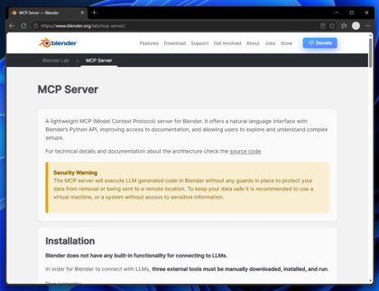 Blender MCP を導入して Codex や Claude Code から Blender を操作する (MCPのセットアップ):画像1