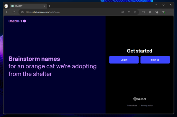 OpenAIのアカウントを作成する - ChatGPT へのサインアップ:画像1