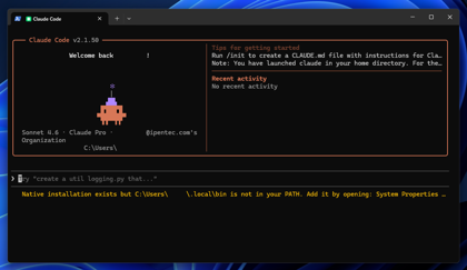 Claude Code のインストール:画像26