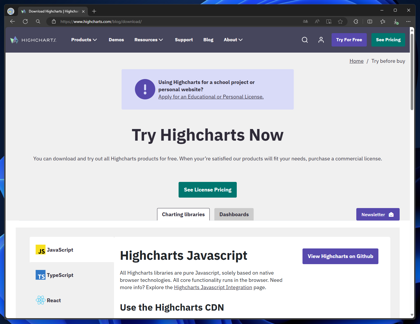 Highcharts のインストール:画像9