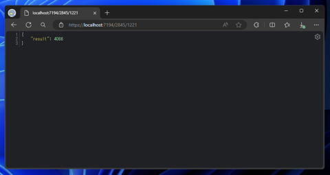パラメーターを受け取る シンプルな ASP.NET Core Web API アプリケーションを作成する:画像6