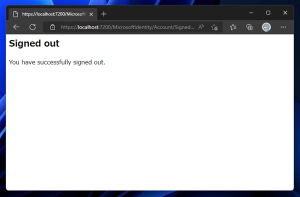 ASP.NET アプリケーションでAzure Active Directory (Azure AD) で認証する:画像8