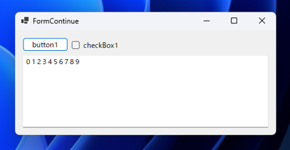 C#でループを終了し次のループに移るコードと実行結果 - continue文の利用:画像3