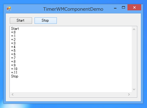 SetTimer Windows APIを利用したタイマーコンポーネントの作成 (ウィンドウメッセージ取得版):画像6