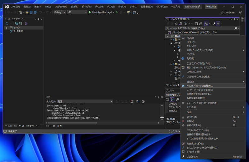 Windows App SDK 1.2 で WinUI 3 アプリケーションを作成する:画像6