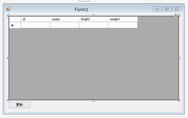 DataGridViewにテーブルの特定の列のみを表示する:画像5
