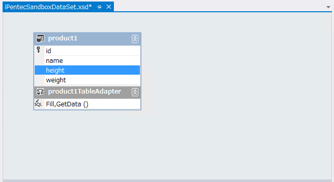 DataGridViewにテーブルの特定の列のみを表示する:画像9