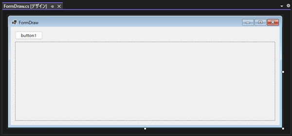 ボタンクリックなどのアクションのタイミングで画面に描画する (OnPaint イベントを利用) - ウィンドウのリサイズなどで描画内容が消えないようにする:画像5