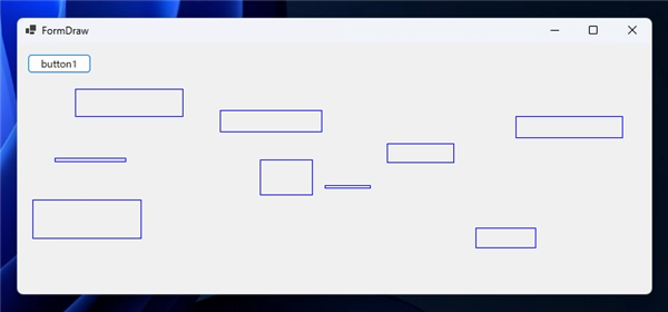 ボタンクリックなどのアクションのタイミングで画面に描画する (OnPaint イベントを利用) - ウィンドウのリサイズなどで描画内容が消えないようにする:画像7