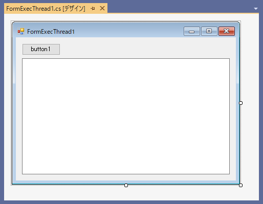 C#でスレッドを作成して実行するコードと実行結果:画像1