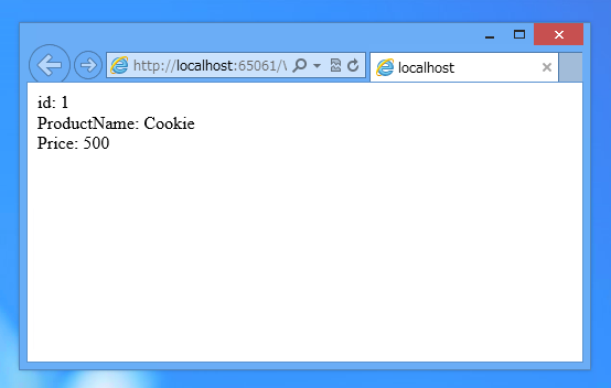 FormView を用いたシンプルなデータベース参照 ASP.NET Webアプリケーションの作成 - FormViewの使い方:画像6
