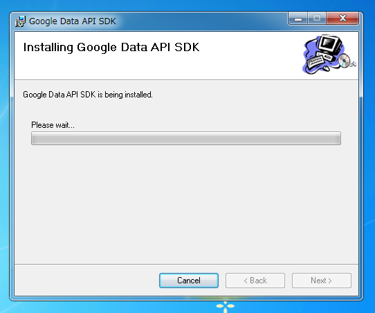 Google Data API SDKのインストール:画像4