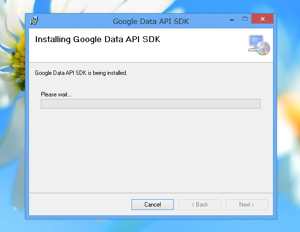 Google Data API SDKのインストール:画像11