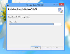 Google Data API SDKのインストール:画像12