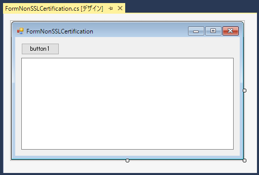 SSL証明書の無いWebサイトに HttpWebRequestでアクセスすると、 AuthenticationException が発生する:画像1