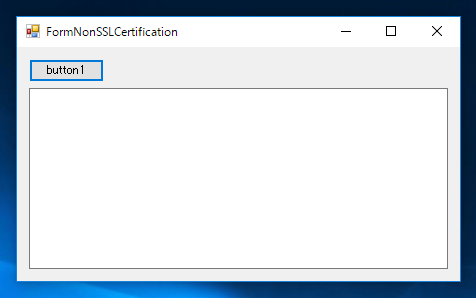 SSL証明書の無いWebサイトに HttpWebRequestでアクセスすると、 AuthenticationException が発生する:画像2