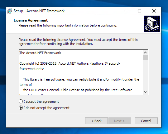 Accord.NET framework のインストール:画像15