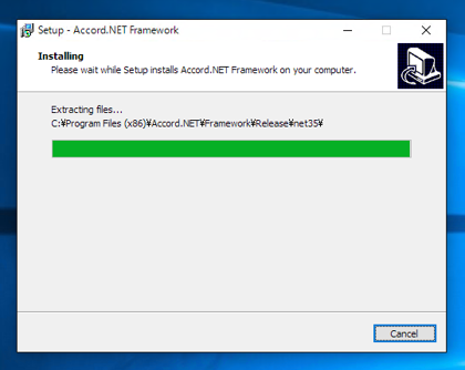 Accord.NET framework のインストール:画像23