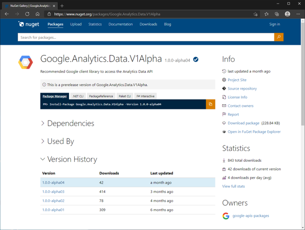 Google Analytics Data API ライブラリをインストールする:画像14