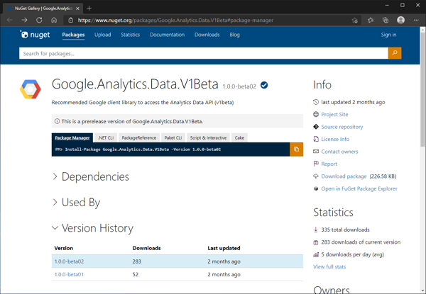 Google Analytics Data API ライブラリをインストールする:画像1