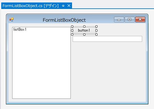 独自に作成したデータソースを用いてListBoxに要素を表示する:画像1