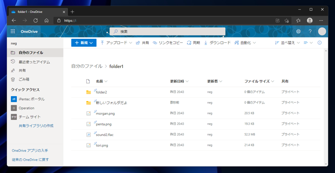 OneDrive にフォルダーを作成する:画像9