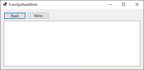 .NET Core アプリケーションで Shift-JISのファイルを読み込む、書き込む:画像3