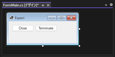 Windows Form アプリケーションを終了する:画像1