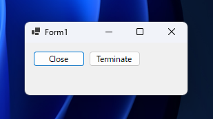 Windows Form アプリケーションを終了する:画像2