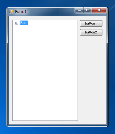TreeViewからすべてのノードを削除するコードと実行結果:画像2