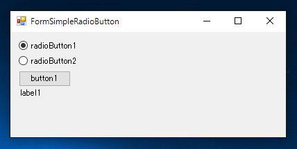 Windows FormでRadioButtonのチェック状態を取得する:画像2