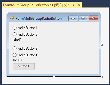 RadioButtonを複数グループで利用する:画像1