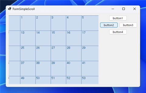 Windows Formアプリケーションでウィンドウコントロールのクライアント領域をスクロールする:画像7