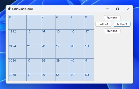Windows Formアプリケーションでウィンドウコントロールのクライアント領域をスクロールする:画像9